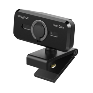 Cámara creative Live! Cam Sync V2 FHD 1080p con tapa, USB, micrófono dual y conexión, negro