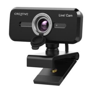 Cámara creative Live! Cam Sync V2 FHD 1080p con tapa, USB, micrófono dual y conexión, negro
