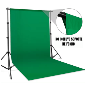 Fondo de muselina verde 3x6m, 100% algodón, antirreflejo, lavable, ideal para fotografía y video, verde