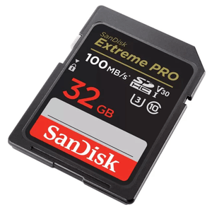 Tarjeta SD SanDisk Extreme PRO, 32GB SDHC, UHS-I U3, V30, 100MB/s lectura, 90MB/s escritura, 4K UHD, negro