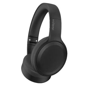Audífonos bluetooth on ear Lenovo TH30 almohadillas acolchadas, máx. 5 horas, control música y llamadas, negro