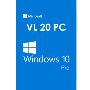 Licencias Digital Microsoft Windows 10 Pro Para 20 PC - Duracion Permanente