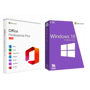 Licencia Digital Microsoft Office 2024 + Windows 10 Pro - 1 Dispositivo - Duracion Permanente