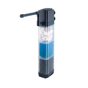 Filtro SOBO FG-1203 para acuario, 130 litros, doble filtración con esponja y canutillos, negro