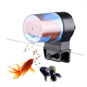 Alimentador automático de peces, programable hasta 4 comidas al día, pantalla lcd, control de porciones