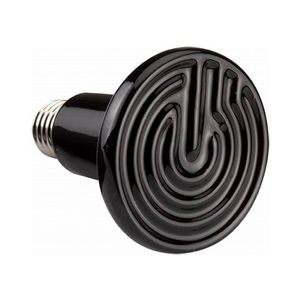 Foco térmico de cerámica 75W, calor sin luz, ideal para reptiles, mantiene temperatura óptima