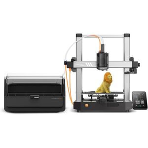 Impresora 3D Anycubic Kobra 3 combo, FDM, pantalla 4.3", sensor de filamento, negro