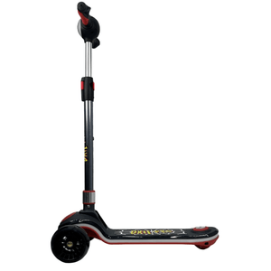 Scooter Oxie Pro, freno trasero, ruedas con luces led, altura regulable, estructura de aluminio, sonidos musicales, rojo