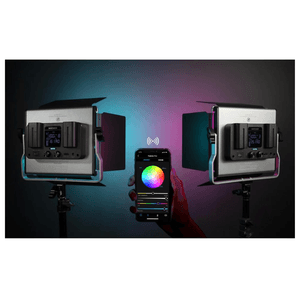 Kit de iluminación LED RGB 660, app control, 45W, 660 LED, soporte u giratorio, ideal para fotografía