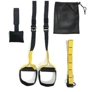 Bandas de suspensión TRX, entrenamiento funcional, ajustables, portátiles, estabilidad, amarillo