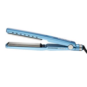 Plancha de pelo BaBylissPRO Nano Titanium XL, 7 ajustes de temperatura, placas flotantes, cable de 3 metros