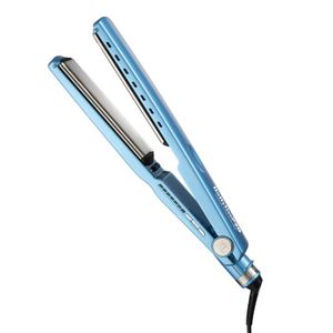 Plancha de pelo BaBylissPRO Nano Titanium XL, 7 ajustes de temperatura, placas flotantes, cable de 3 metros