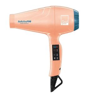Secadora BaBylissPRO Peach Glow,  4 niveles de temperatura, aire frío, boquilla concentradora