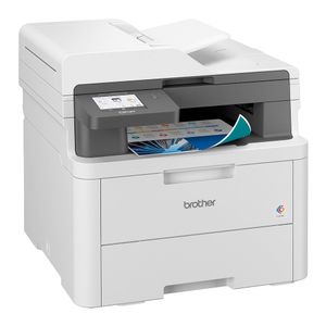 Impresora Brother láser color, Wi-Fi, ethernet, blanco - DCP-L3560CDW