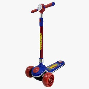 Scooter Elite OXIE PRO,  bases con diseño grabado, linterna, azul rojo