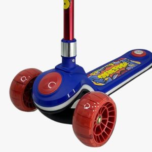 Scooter Elite OXIE PRO,  bases con diseño grabado, linterna, azul rojo