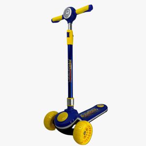 Scooter Elite OXIE PRO, freno trasero, mango ergonómico, azul amarillo