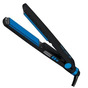 Plancha BaBylissPRO metal blue 1 1/4″, Nano Titanium, temperatura digital, placas extralargas, cable giratorio 360