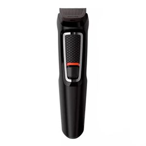 Recortador de cabello y barba Philips Multigroom, 8 accesorios, MG3731/15, 8 en 1, negro