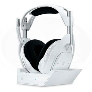 Audífono gamer con micrófono Astro A50 X, inalámbrico, Wireless + base, blanco
