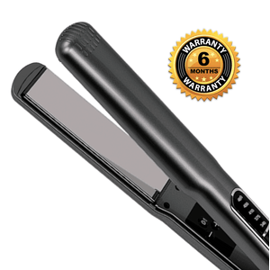 Plancha de cabello Lizze Extreme, 480ºF, placas de titanio + peine, gris