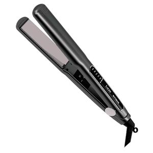 Plancha de cabello Lizze Extreme 480ºF, placas de titanio + peine, gris