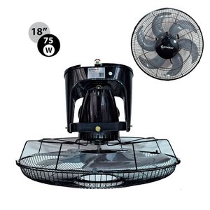 Ventilador orbital de techo, 18", 75w, 3 velocidades, negro - OCF7919