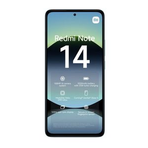 Celular Xiaomi Redmi Note 14 256GB, 8GB RAM, cámara principal 108MP + 2MP + 2MP, frontal 20MP, 6.67", negro