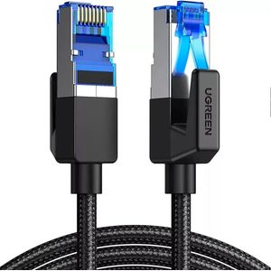 Cable de red Ugreen Ethernet 10 metros, CAT8 RJ45, 40 gbps, negro