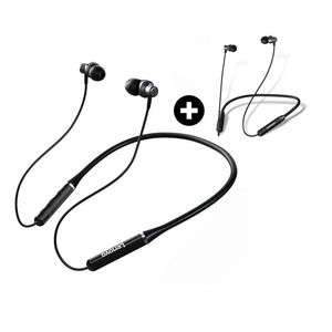 Combo: Audífonos bluetooth in ear Lenovo HE05 hasta 8 horas, diseño ergonómico, control música y llamadas, negro