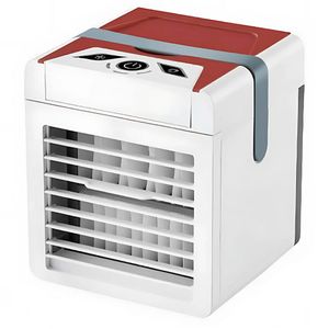 Mini ventilador Fedair cubo portátil 5W, 3 velocidades, blanco