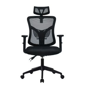 Silla de oficina ergonómica, Fone Ultra Presidente, máximo confort, adaptabilidad, negro