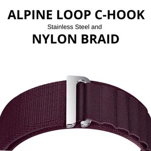 Correa Alpine Loop C-Hook Urvoi, para Apple Watch, vino