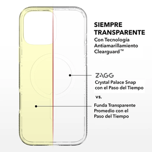 Case ZAGG Crystal Palace Snap para iPhone 16 Pro Max protección reforzada con grafeno, soporte integrado