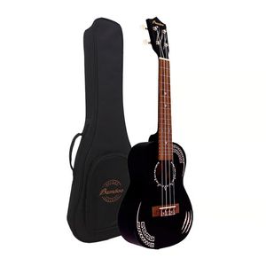 Ukelele concierto Panther, 18 trastes, cuerdas de nylon, negro