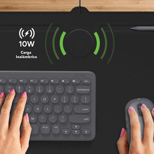 Mousepad Mat ZAGG, carga inalámbrica, USB-C, innovador
