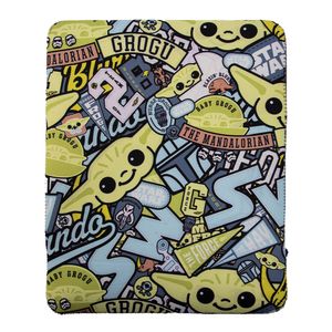 Funda para Laptop Mandalorian reversible, suave, ligero, gris