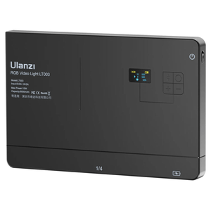 Luz continua Ulanzi LT003 LED 360°, 2500K-9000K, CRI 95+, batería 8000mAh, efectos RGB