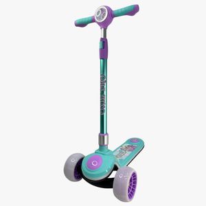 Scooter OXIE PRO ELITE turquesa, plegable, llantas LED, estructura de aluminio