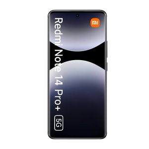 Celular Xiaomi Redmi Note 14 Pro Plus 5G 256GB, 8GB RAM, cámara principal 200MP + 8MP +2MP, frontal 20MP, 6.67", negro