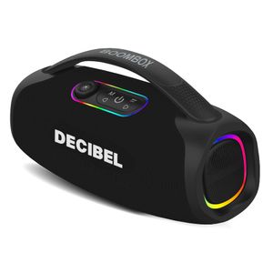Parlante Bluetooth Decibel BoomPro 80W, hasta 12 horas de reproducción, negro