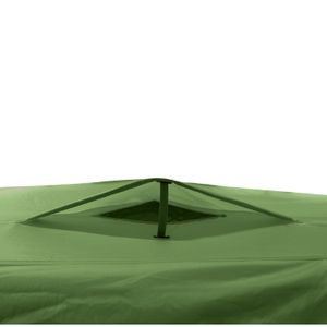 Carpa 3 estaciones, 8-10 personas, poliéster, verde
