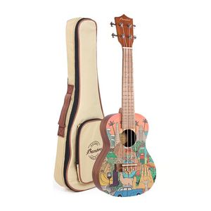 Ukelele latín, culture line, tamaño concierto, nogal, marrón