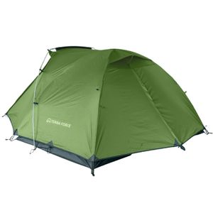 Carpa 3 estaciones, 2 personas, cubretecho, storm guard, verde