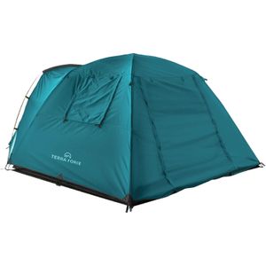 Carpa 3 estaciones, 4 personas, materiales duraderos, azul