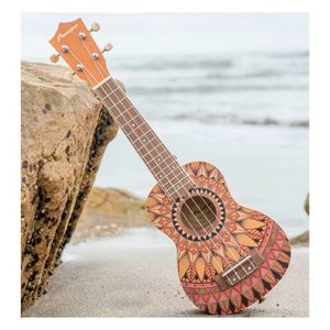 Ukelele concierto summer, sonido cálido, diseño colorido para principiantes