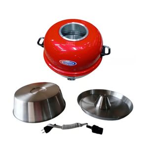 Horno eléctrico Faedy KO13, diseño ovni en aluminio, resistencia de acero, rojo