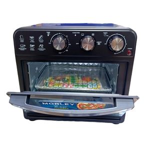 Horno eléctrico con freidora de aire, MORLEY HOA-6020L,10 litros, 2000W, negro