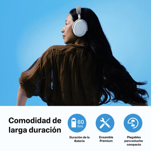 Audífono Sennheiser Momentum Wireless 4 Grafito, máx. 60 horas de reproducción, gris
