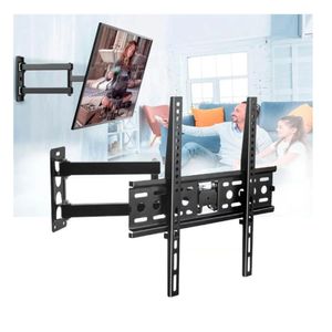 Rack móvil para TV, soporta de 26 a 55 pulgadas, acero, 45 kg, negro